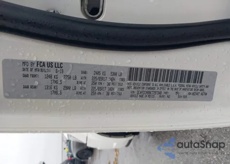 2019 Dodge Journey Se Value Package z USA, uszkodzony, nr VIN 3C4PDCAB8KT797348